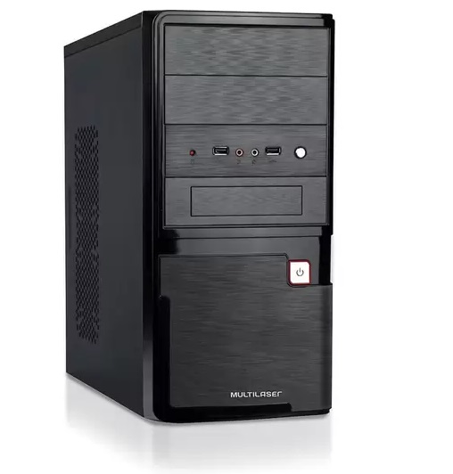  - Gabinete     Cod. GABINETE 2BAIAS C/FONTE 200W PRETO GA145
